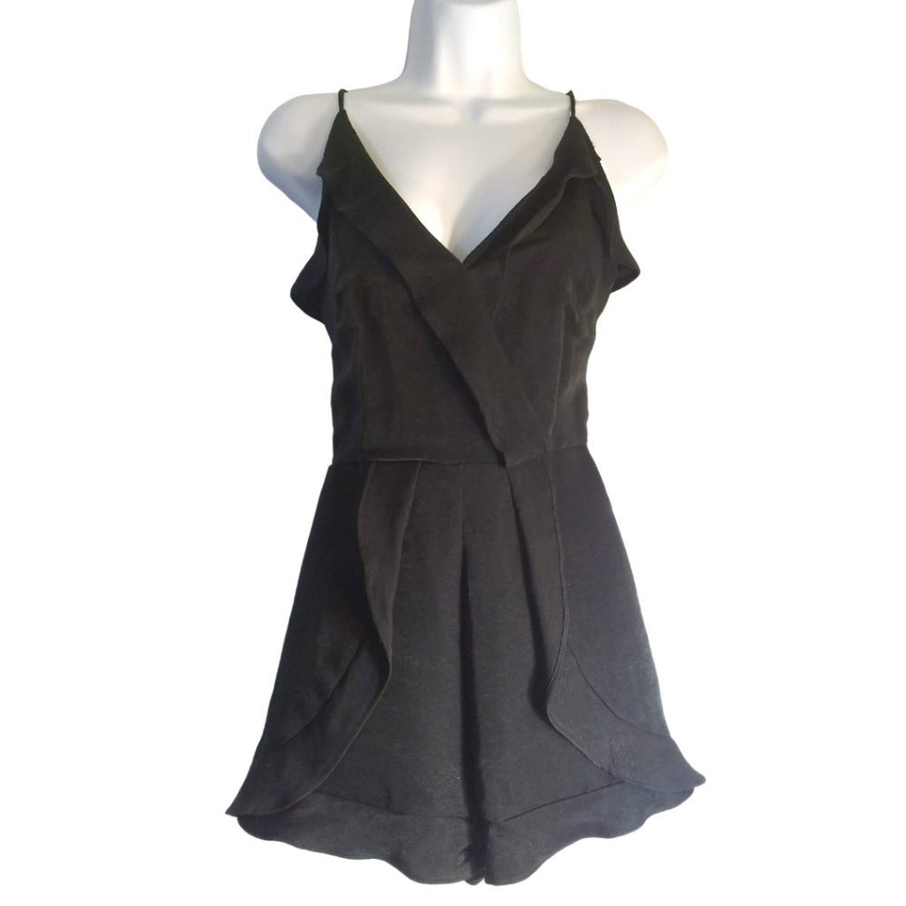 Shilla the Label Black Romance Ruffle Romper